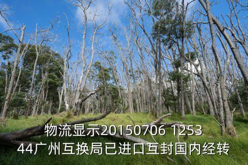 物流顯示20150706 125344廣州互換局已進口互封國內經轉