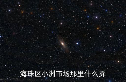 海珠區(qū)小洲市場那里什么拆