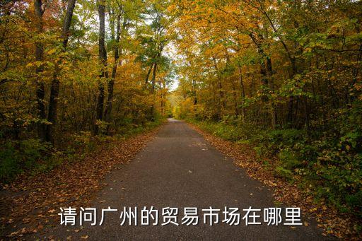 請問廣州的貿(mào)易市場在哪里