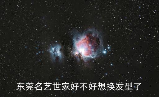 東莞名藝世家好不好想換發(fā)型了