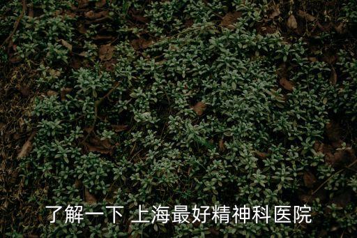 參觀上海市精神病院，了解一下 上海最好精神科醫院