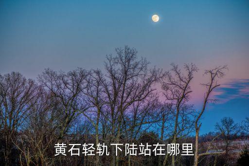黃石輕軌下陸站在哪里