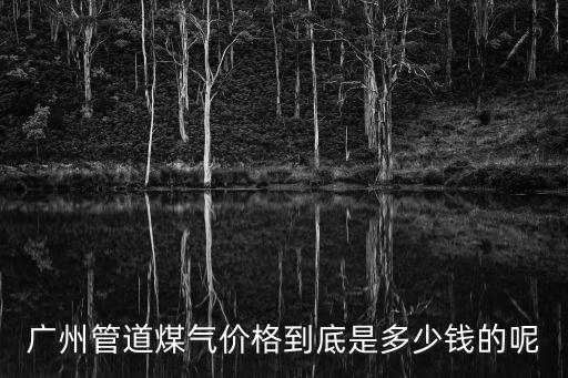 廣州管道煤氣怎么分段計價，廣州開通管道天然氣怎么收費