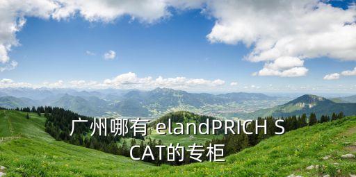 廣州海底椰標，廣州哪有 elandPRICH SCAT的專柜