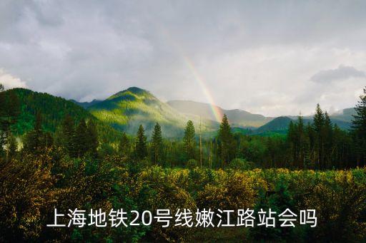 上海地鐵20號線嫩江路站會嗎