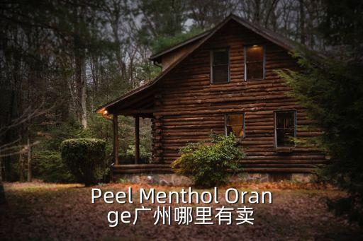 Peel Menthol Orange廣州哪里有賣