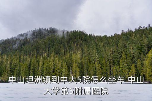 廣州中大五院在哪，中山坦洲鎮(zhèn)到中大5院怎么坐車 中山大學(xué)第5附屬醫(yī)院