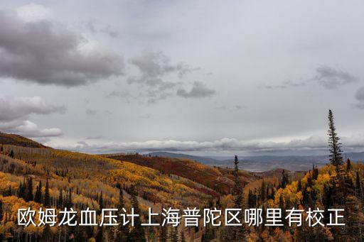 上海市歐姆龍血壓計校準，歐姆龍血壓計如何校準