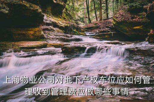 上海市臨港新片區(qū)物業(yè)，上海物業(yè)公司對地下產(chǎn)權(quán)車位應(yīng)如何管理收到管理費(fèi)應(yīng)做哪些事情