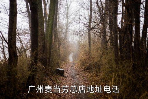 廣州麥當(dāng)勞總店地址電話