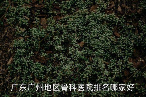 廣東廣州地區(qū)骨科醫(yī)院排名哪家好