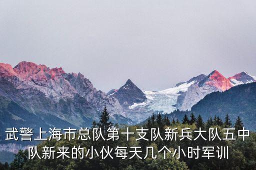 上海市武警總隊第十支隊，誰知道上海武警總隊十支隊三中隊怎么走