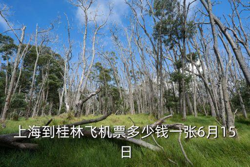 上海市至桂林飛機票，上海到桂林坐飛機需要多少時間