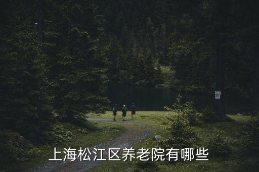 上海松江區養老院有哪些