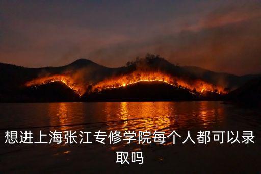 上海市張江專修學院招聘，想進上海張江專修學院每個人都可以錄取嗎