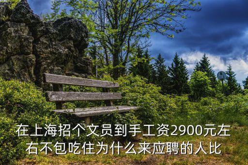在上海招個文員到手工資2900元左右不包吃住為什么來應(yīng)聘的人比