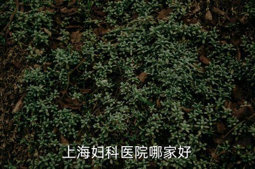 上海婦科醫院哪家好