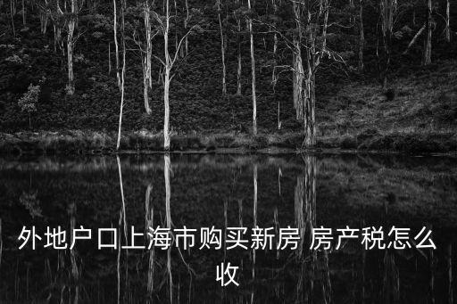 外地戶口上海市購買新房 房產稅怎么收