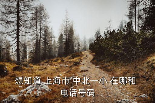 上海市普陀區中北一小地址，想知道 上海市 中北一小 在哪和 電話號碼