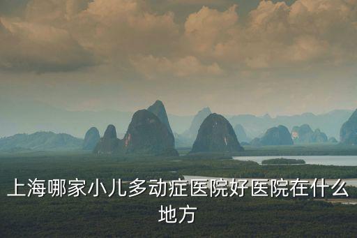 上海哪家小兒多動癥醫(yī)院好醫(yī)院在什么地方