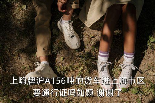 上嗨牌滬A156噸的貨車進上海市區(qū)要通行證嗎如題 謝謝了