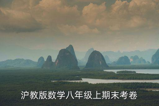 上海市初二數(shù)學上冊期末試題及答案，20172018學年八年級數(shù)學上冊期末測試卷及答案