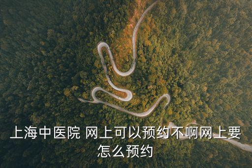 上海中醫院 網上可以預約不啊網上要怎么預約