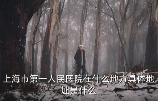 上海市第一人民醫院在什么地方具體地址是什么
