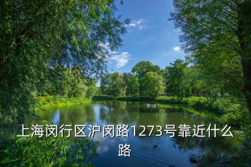 上海閔行區滬閔路1273號靠近什么路