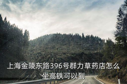 上海市群力醫(yī)院靠近哪個(gè)高鐵，上海金陵東路396號(hào)群力草藥店怎么坐高鐵可以到