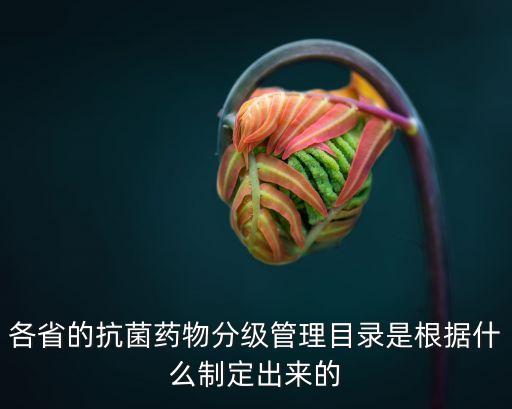 各省的抗菌藥物分級管理目錄是根據(jù)什么制定出來的