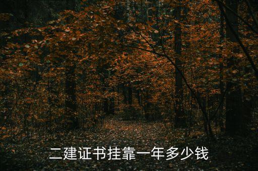 上海市二建掛靠一年費用，二級建造師掛靠多少錢一年