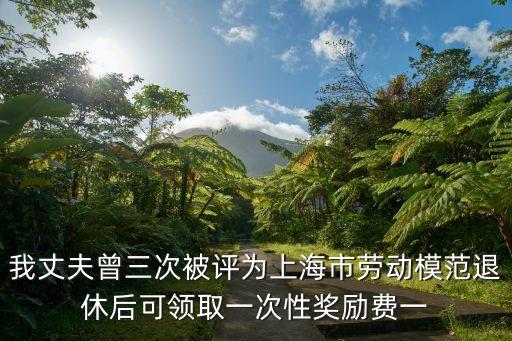 我丈夫曾三次被評為上海市勞動模范退休后可領取一次性獎勵費一
