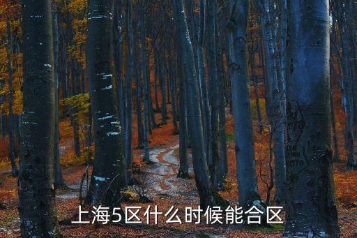 上海市西部五區簽署協議，上海5區什么時候能合區