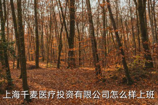 上海市千麥醫療投資管理有限公司 趕集，上海千麥醫療投資有限公司怎么樣上班
