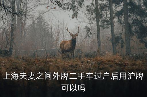 上海市夫妻之間汽車牌照能轉嗎，上海車輛夫妻變更 可不可以更換車牌號