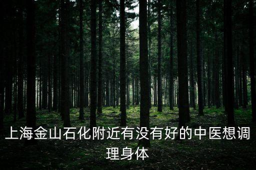 上海金山石化附近有沒有好的中醫想調理身體
