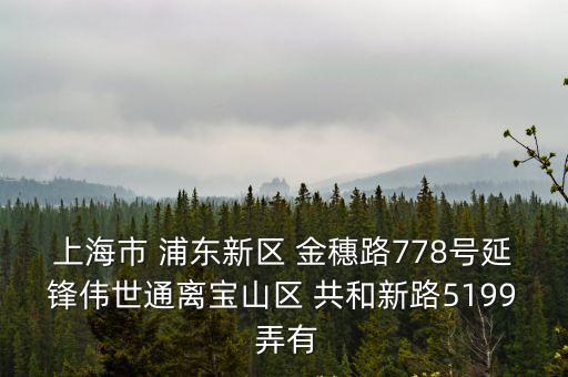 上海市金穗路778號，上海市浦東新區金穗路778號延鋒偉世通韻達快運到不到