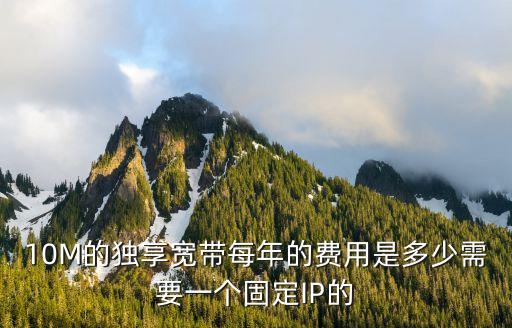 10M的獨享寬帶每年的費用是多少需要一個固定IP的