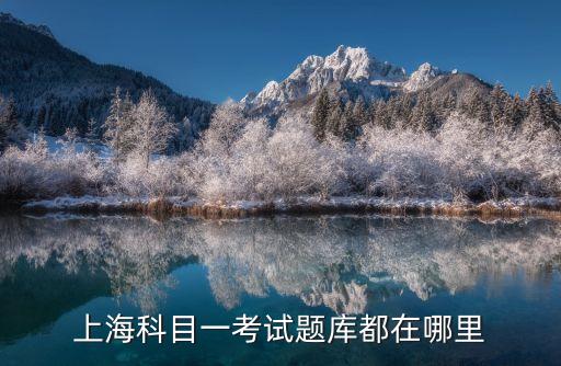 上海科目一考試題庫都在哪里