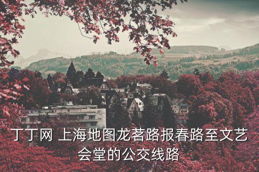 丁丁網 上海地圖龍茗路報春路至文藝會堂的公交線路