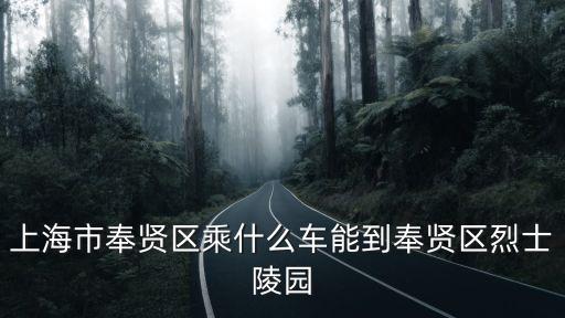 上海市奉賢區烈士陵園，上海哪家有抗日戰士的公墓