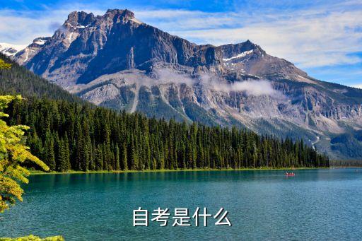 自考是啥，自考是什么