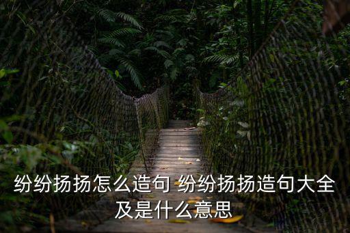 紛紛揚(yáng)揚(yáng)怎么造句 紛紛揚(yáng)揚(yáng)造句大全及是什么意思