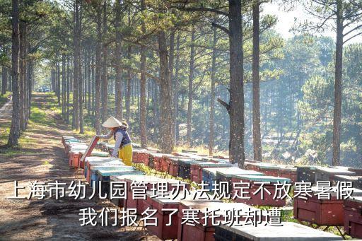 上海市幼兒園管理辦法規定不放寒暑假我們報名了寒托班卻遭