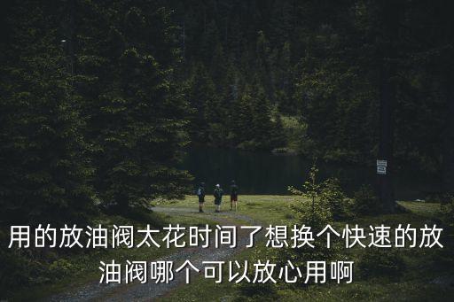 用的放油閥太花時間了想換個快速的放油閥哪個可以放心用啊