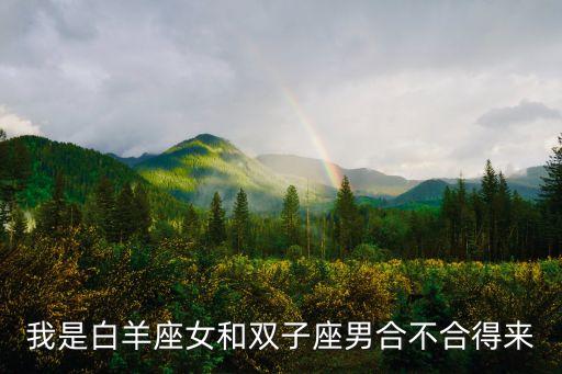 我是白羊座女和雙子座男合不合得來