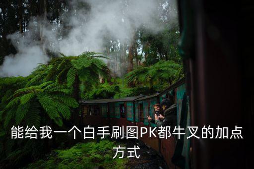能給我一個白手刷圖PK都牛叉的加點(diǎn)方式