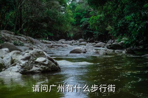 請問廣州有什么步行街