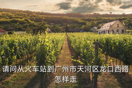 請問從火車站到廣州市天河區龍口西路怎樣走
